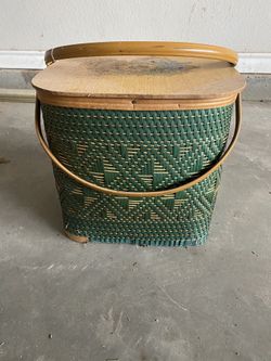 Antique picnic basket