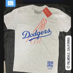 Los Angeles Dodgers Heather Gray  Multi-Logo T-Shirt 
