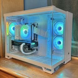 White RTX 3060 Gaming PC - Ryzen 7, Windows 11 Pro, Nvidia, RGB