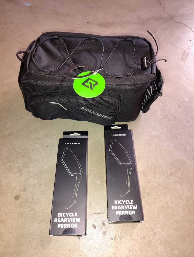 Bicycle Rack Bag+2 Mirrors 