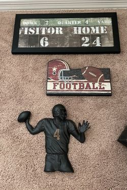 Baseball/Football - SportsWall  Decor For Kids Room / Man Cave