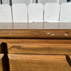 Wood Tall Dresser And Night Stand