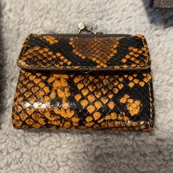 Leather Snake Wallet 