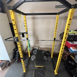 Squat Rack With Weights 