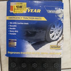 New Goodyear emergency traction mats, Fins