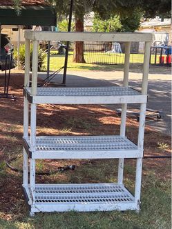 4-Tier Plastic Utility Shelving Unit