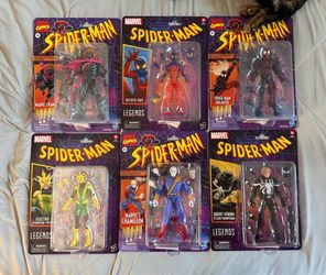 Marvel Legends Spider-Man Action Figures Lot of 6
