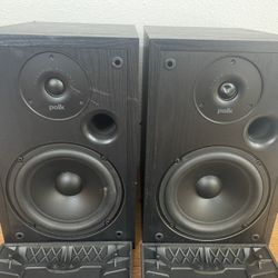 Vintage Polk Audio R20 Speakers Black (pair)