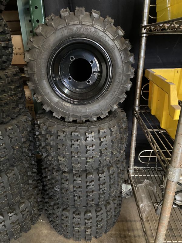 NEW Honda ATC TRX 70 Boss Racing Wheels & Tires 4 Lug Front for Sale in