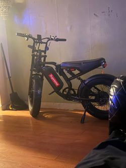 Fat Tire Electric Bike Moped Style
