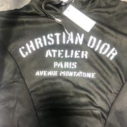 Black Dior Hoodie.  S,m,l