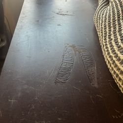 Dark Wood 9 Drawers And Matching Armoire 