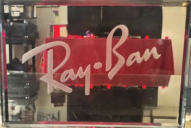 Rayban Clear Acrylic Display Advertisement