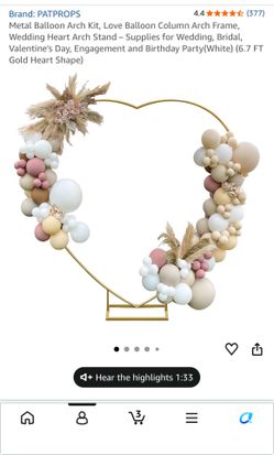 Heart shape arch