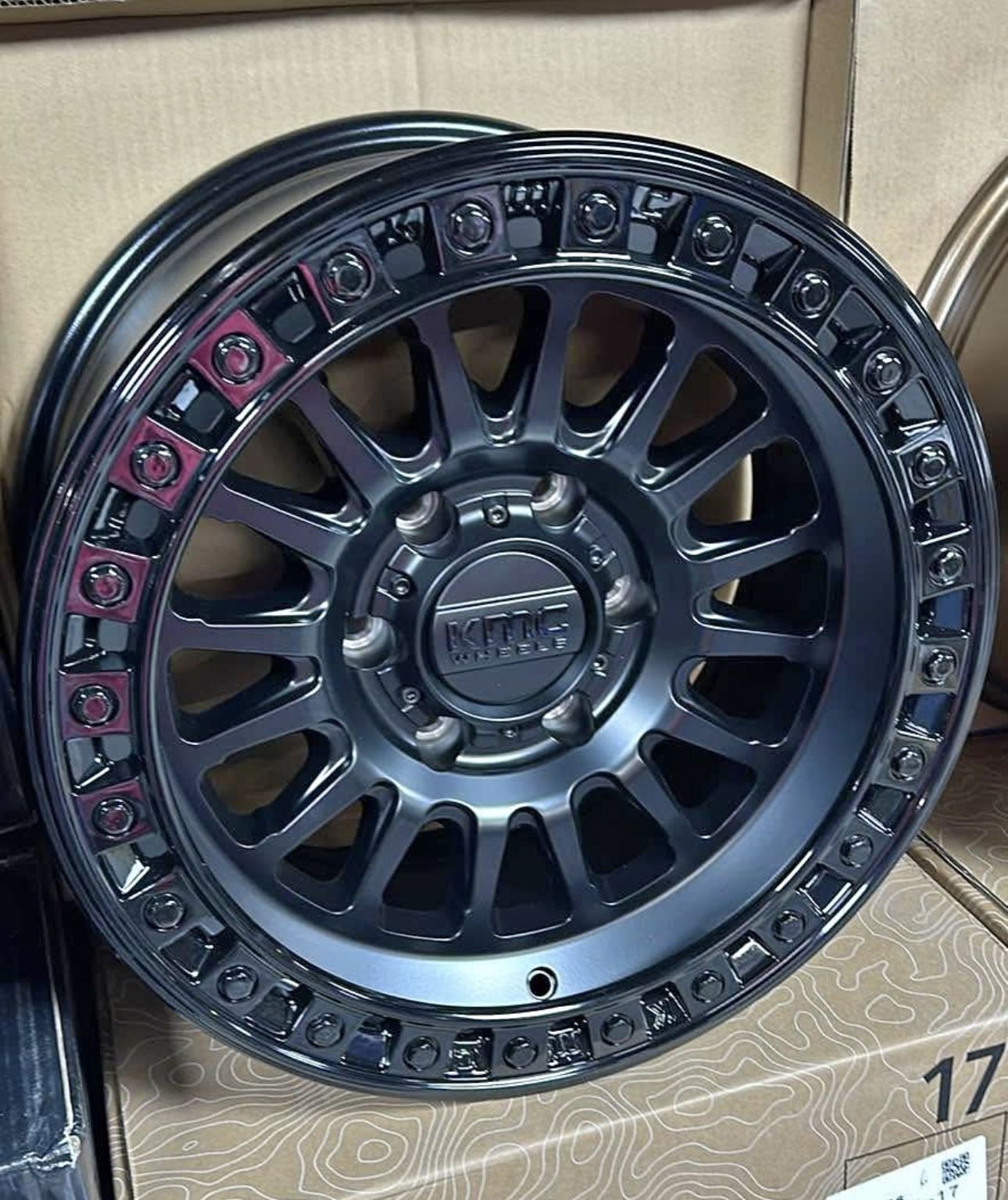 KMC 552 17x8.5 6x139.7 -10 Rims 6 lug Tacoma 4Runner Tundra Sequoia GX460 GX470