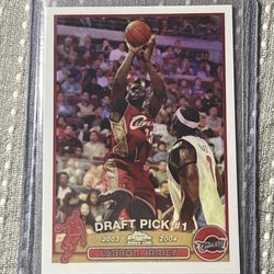 2003-04 Topps Chrome - LeBron James #111 White Refractor (RC)