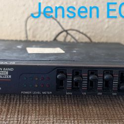 Jensen EQA 78 Graphic Equalizer 60 Watts 7 Band, Wire Directions On The Bottom