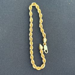 Diamond Cut Rope Bracelet 