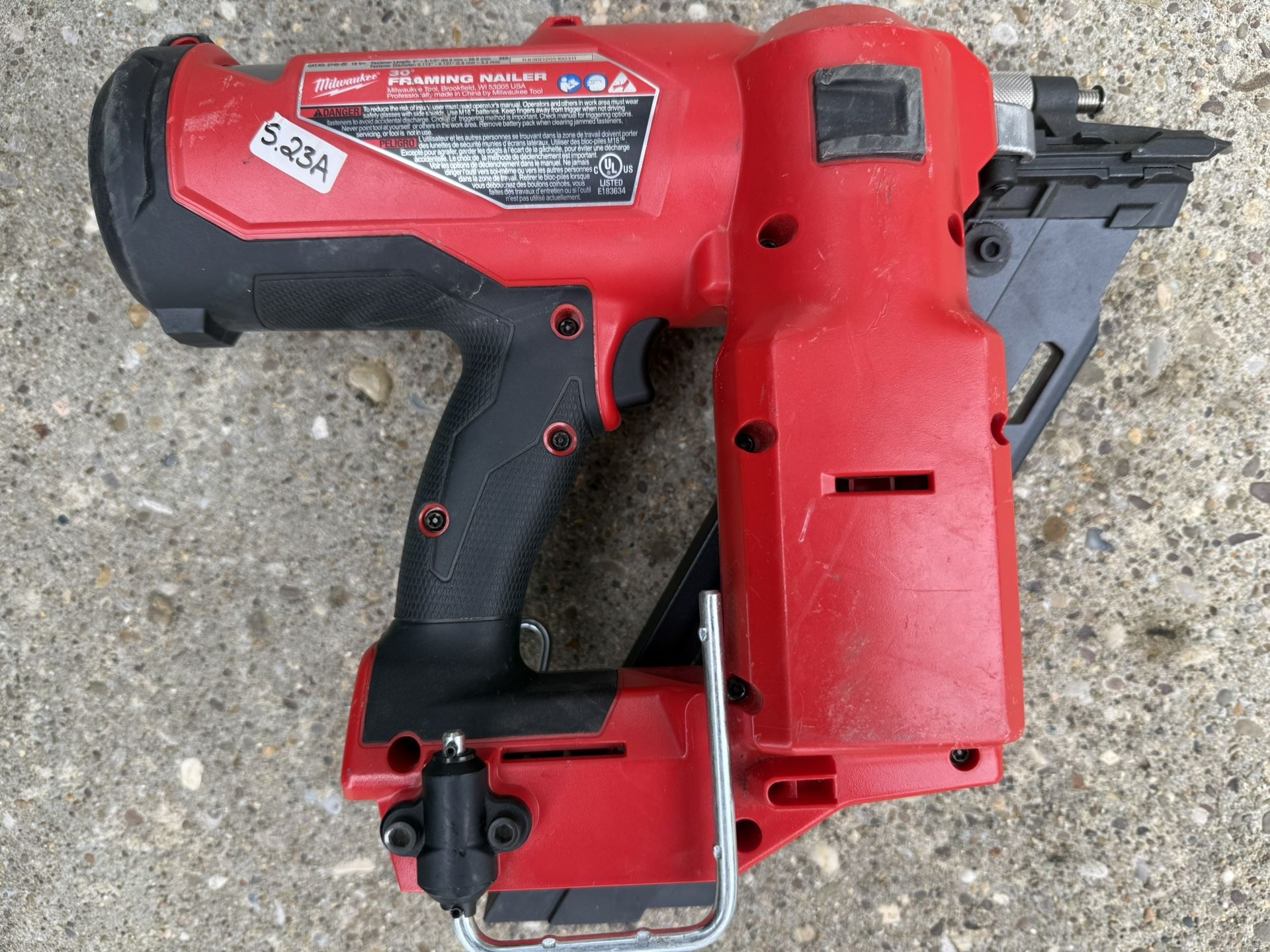 Milwaukee 2745-20 M18 Fuel 30-Degree Framing Nailer