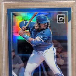 2019 Panini Donruss Optic Vladimir Guerrero Jr Carolina Blue & White PSA 10 #64
