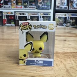 BITTY Pichu Pokemon 1” Funko Pop #579 Pokémon Vinyl Figure TCG Niantic Pikachu Card
