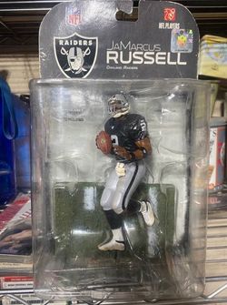 Nfl raiders Jamarcus Russell sports figurine