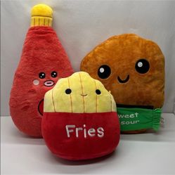 Cute Squishmallow Ketchup Fry’s And Nuggets Set