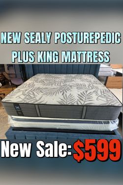 NEW SEALY POSTUREPEDIC PLUS KING MATTRESS