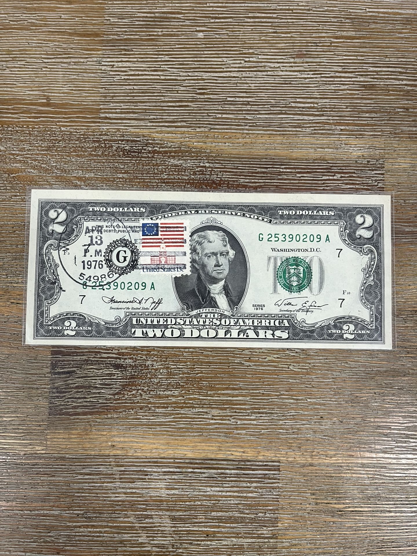 $2 Old Bill Stamped Issue Day Location Series 1976