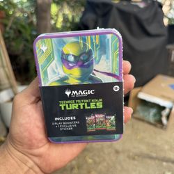 Magic The Gathering - Teenage Mutant Ninja Turtles Tin Box Trading Cards 