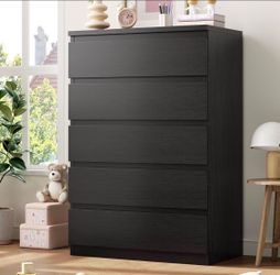Black 5-Drawer Dresser C0632 (HN)