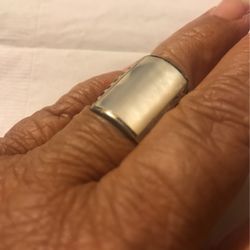 Silver Tone Ring Size 7 1/2