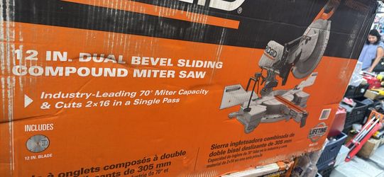 Ridgid 12 inch sliding miter saw