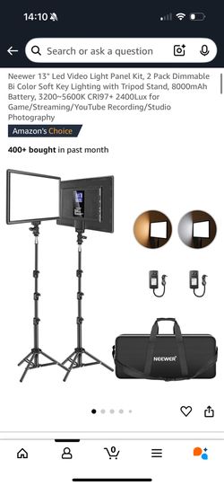 Neewer 13" Led Video Light Panel Kit