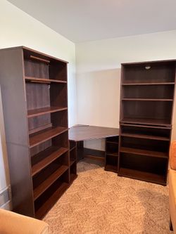 Desk and Shelves