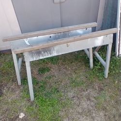 Two saw horses sturdy aluminum