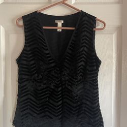 Old Navy Black Sleeveless Top Size M
