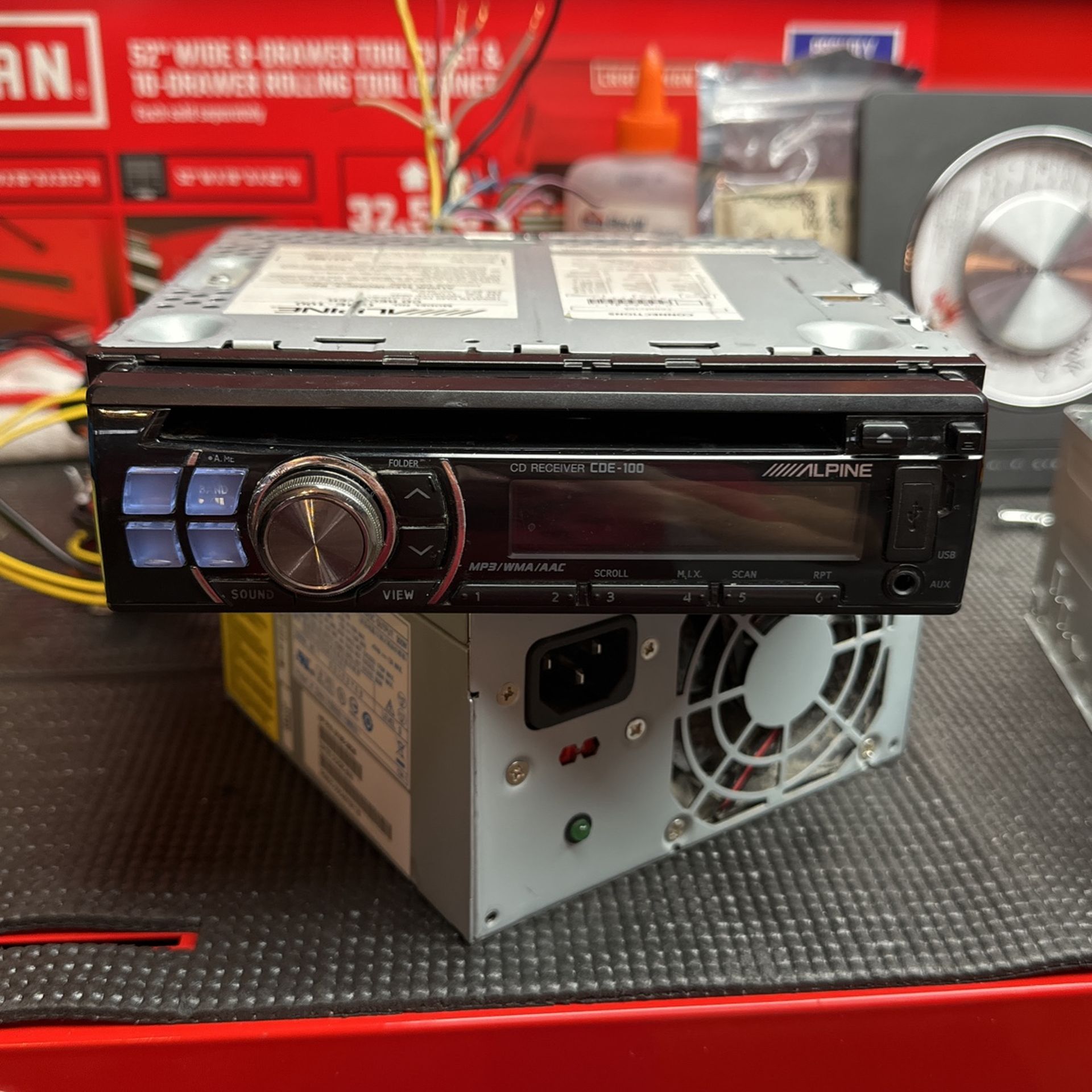 Alpine CDE-100 Head Unit Car Stereo