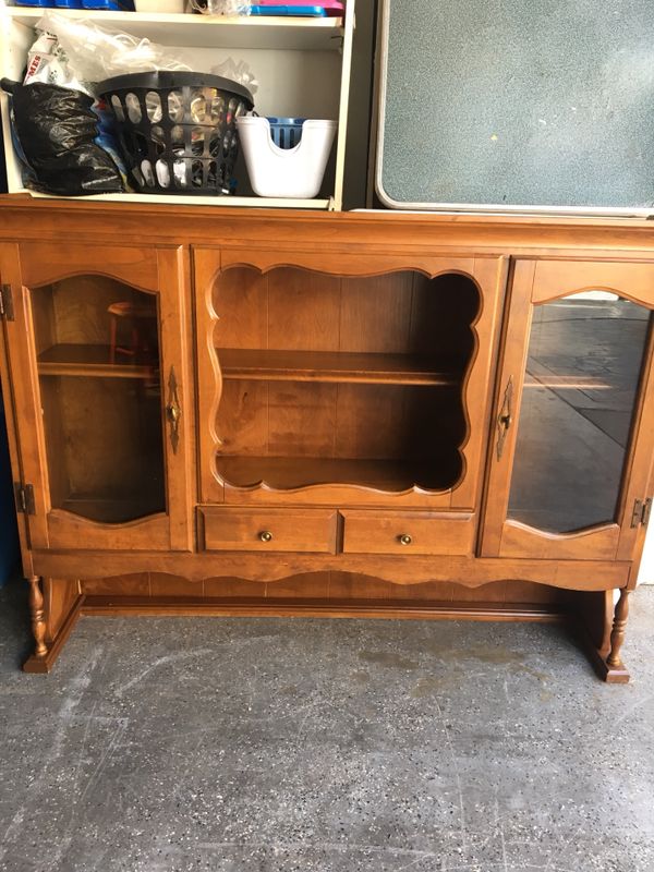 Ornate Solid Vintage Oak Desk Hutch For In Long Beach Ca Offerup