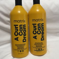 Matrix A Curl Can Dream Shampoo & Conditioner 1 Liter Bottles New
