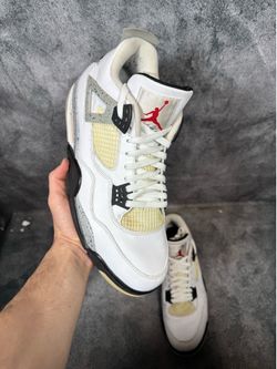 Jordan 4 white cement size 14