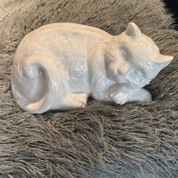 Porcelain Large Sleeping Cat 