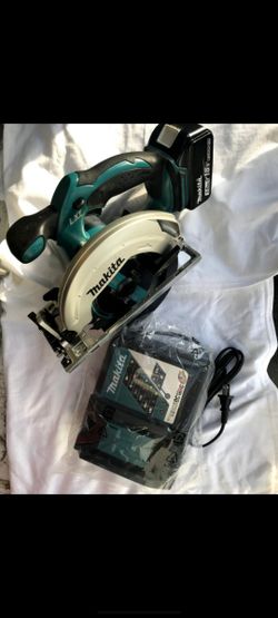 Makita Skill Saw18 Bolt With Charger Amd 5amp Battery (New)