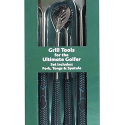 Charcoal Companion Golf Club 3-Piece Barbecue BBQ Tool Set