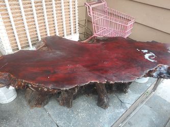 Black walnut coffee table needs tlc