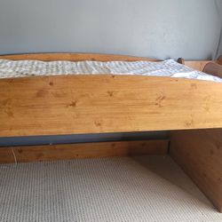 Twin Bed Frame W/ Stairs And Storage