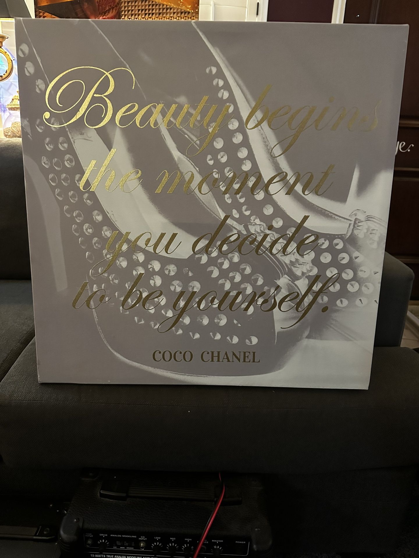 Coco Chanel Canvas Wall Decor