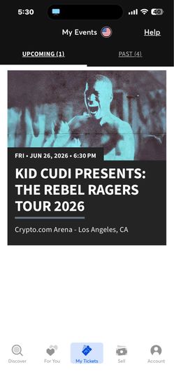 2 Tickets to Kid Cudi: The Rebel Ragers Tour