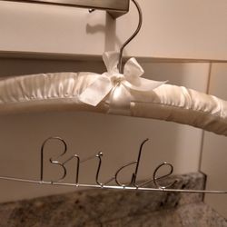 Bride Hanger, White Padded 
