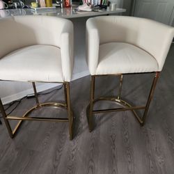 Baige Gold Bar Stool